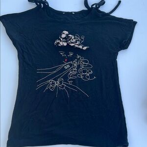 Sonia Rykiel girls top Elegant Black Graphic girls sz 10 top . Adorable!